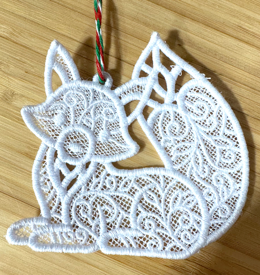 Lace - Ornaments Fox Christmas