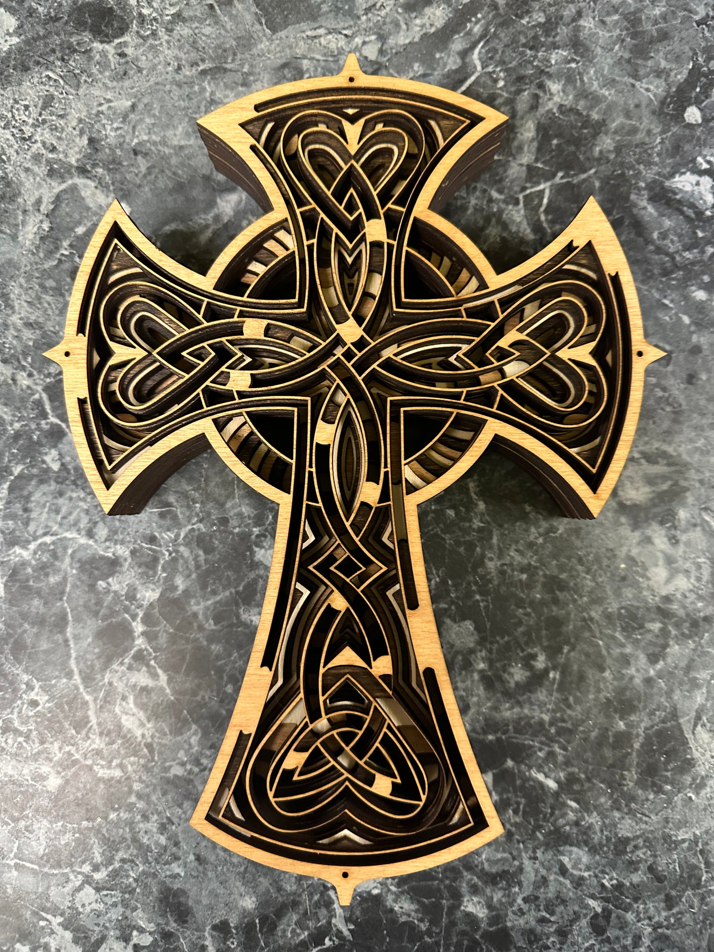 Wall Art - 3D, Celtic Cross, Multi-layer