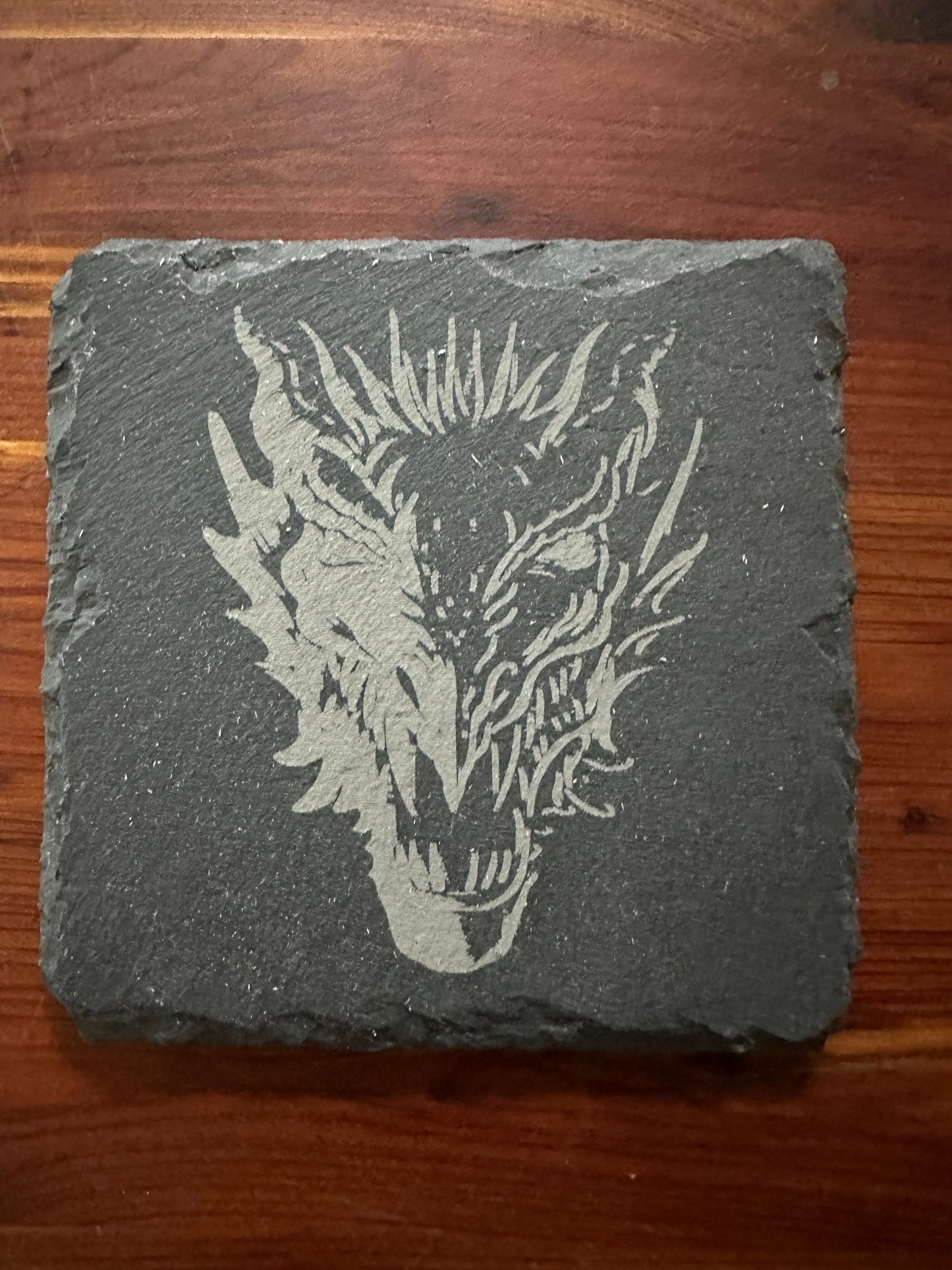 Coasters - slate (set of 4) custom laser etched 3.5"