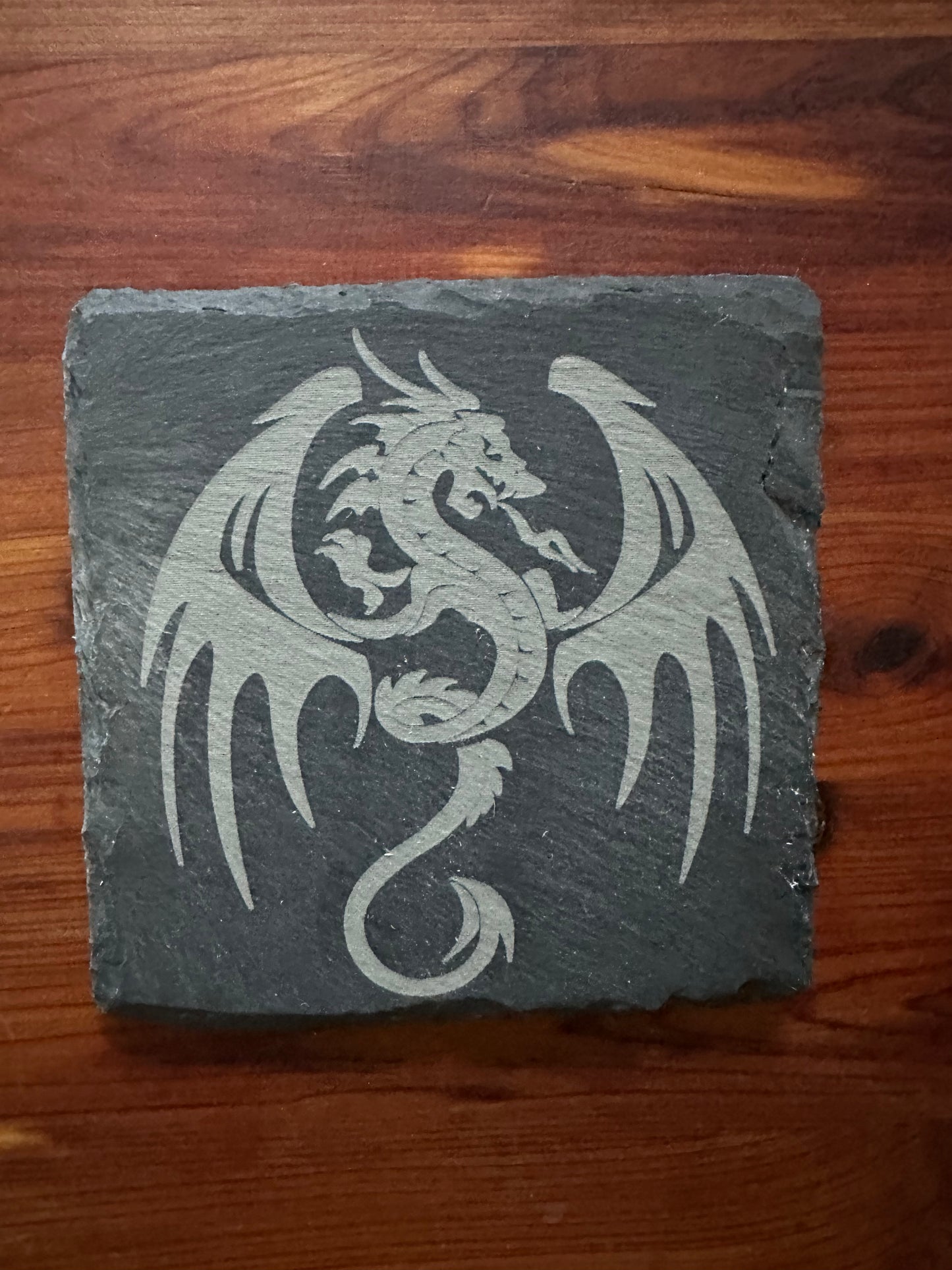 Coasters - slate (set of 4) custom laser etched 3.5"