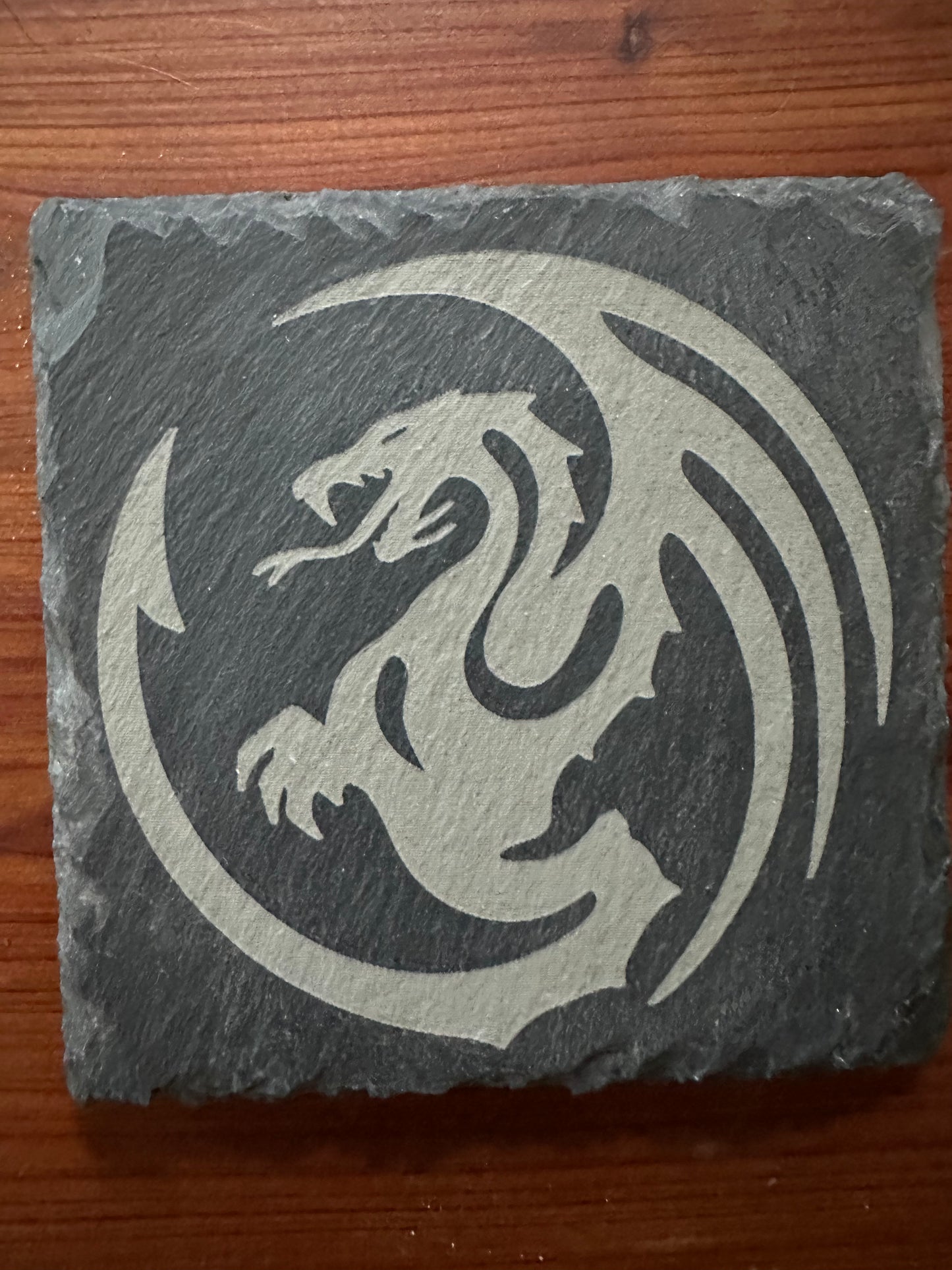 Coasters - slate (set of 4) custom laser etched 3.5"