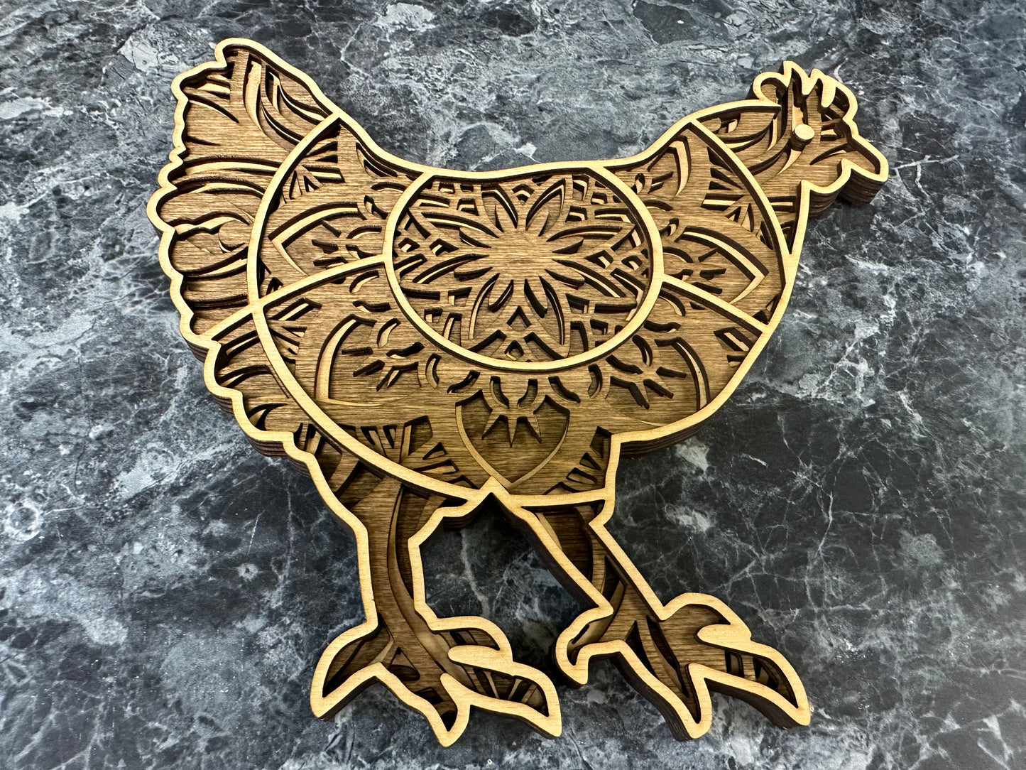 Wall Art - 3D, Chicken, 4 layer