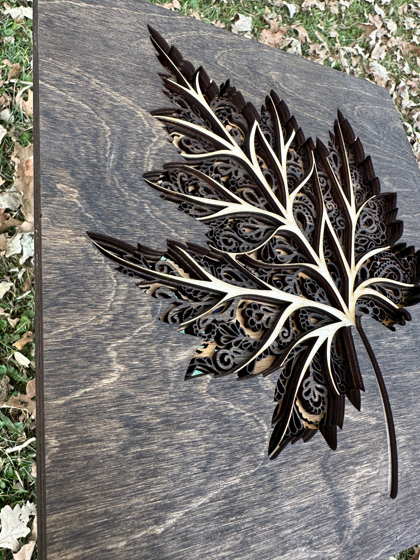 Wall Art - 3D "The Leaf", 4 layers of 3mm wood