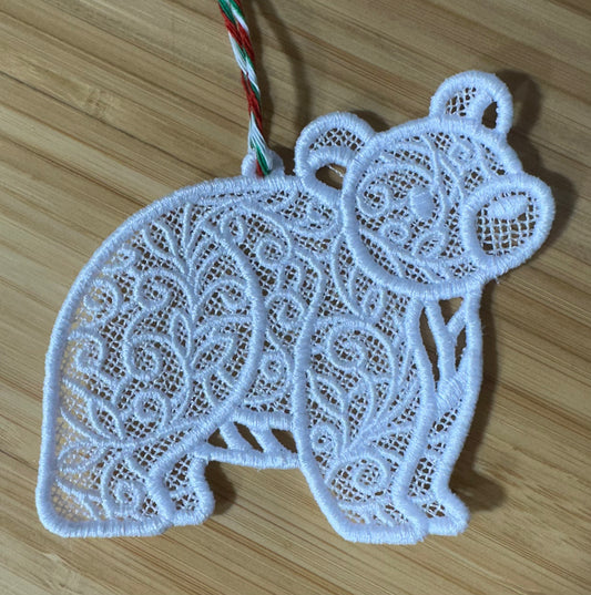 Lace - Ornaments Bear Christmas