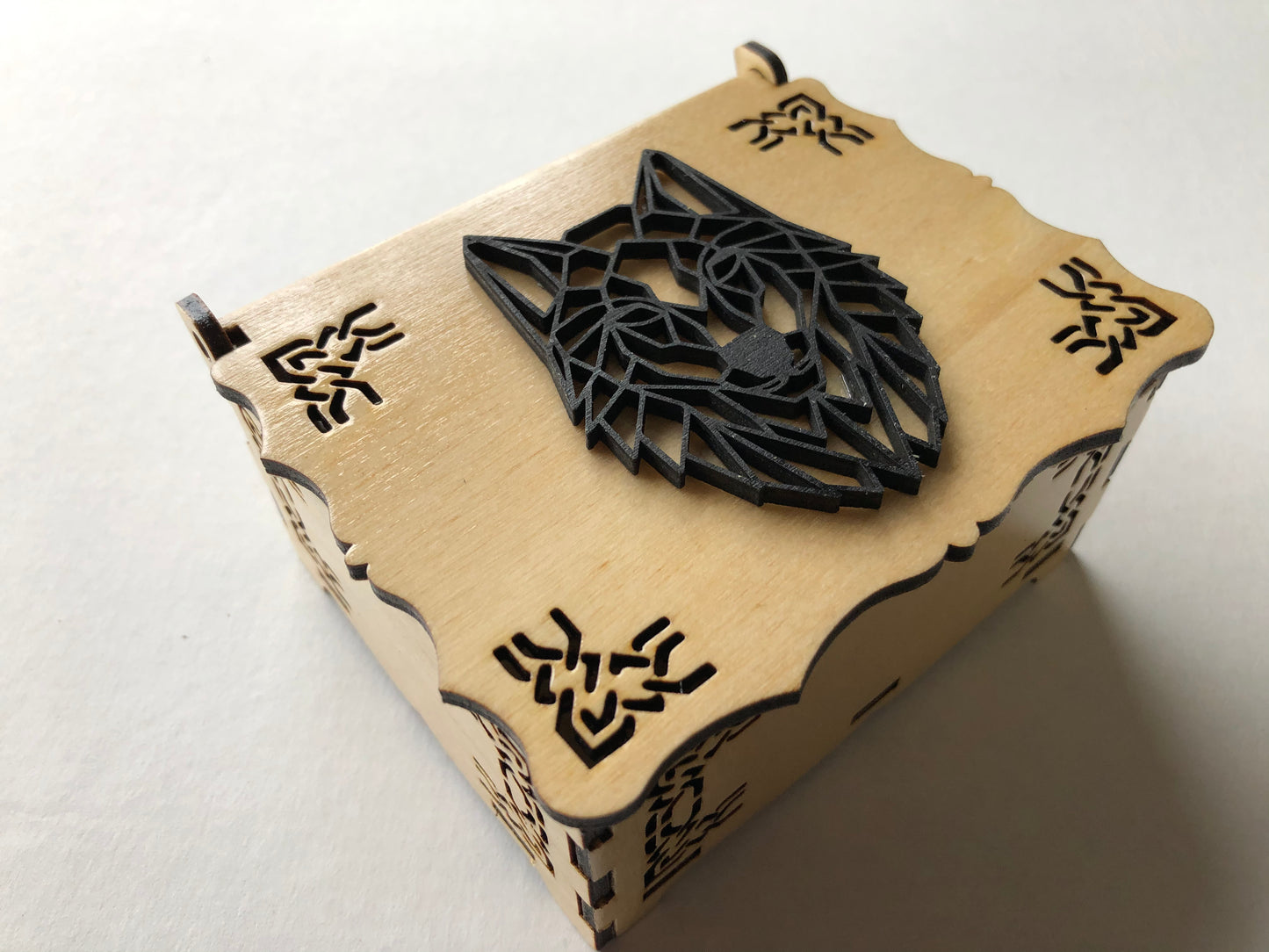 Box - Jewelry Box, Tribal-Wolf