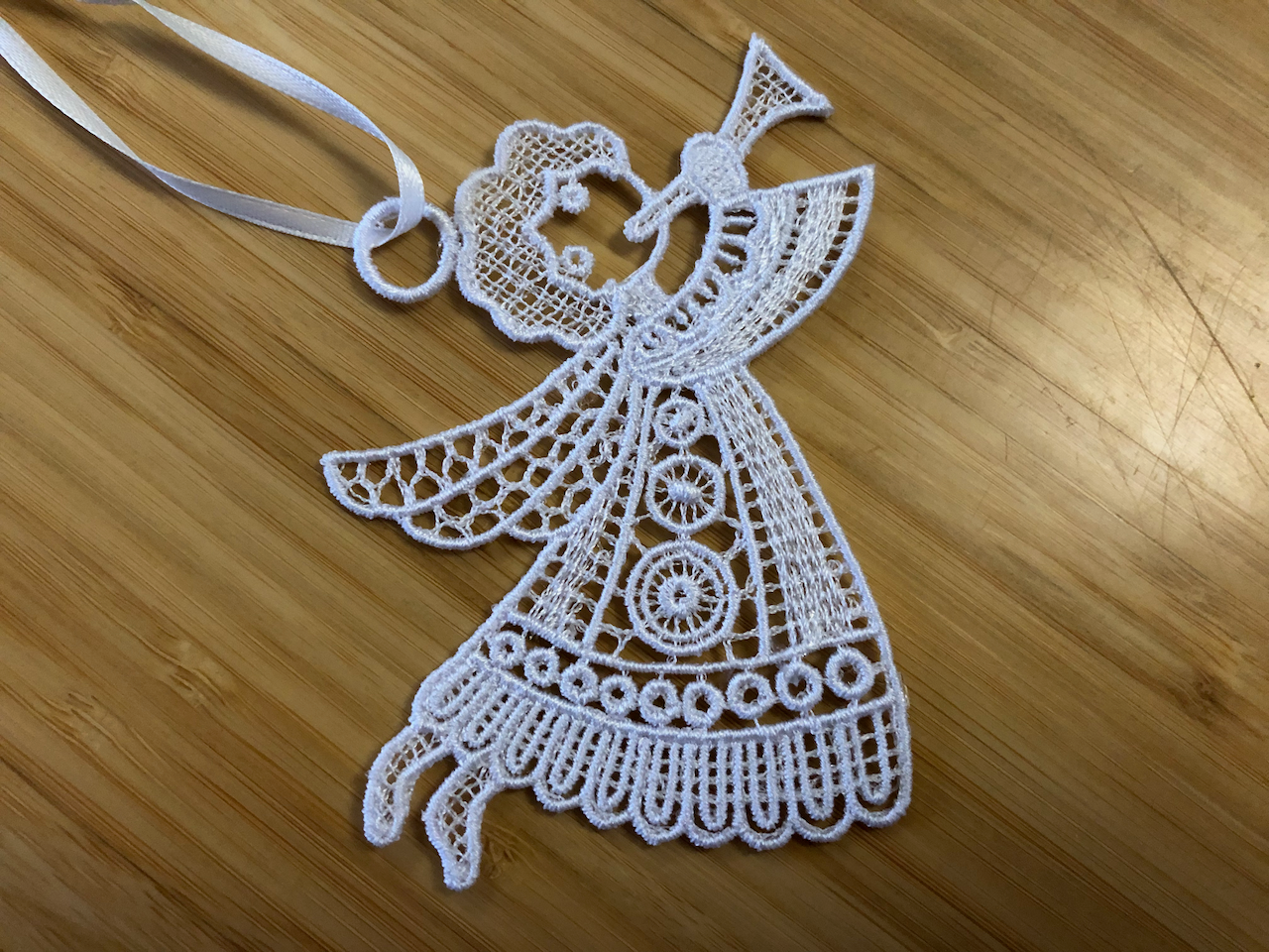 Lace - Ornaments Angel #2 White Christmas