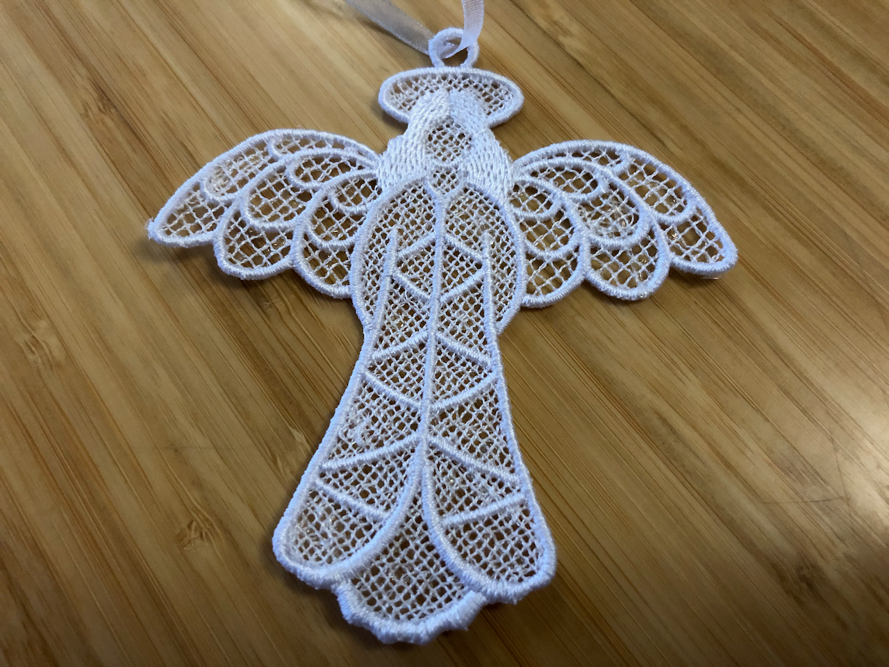 Lace - Ornaments Angel #1 White Christmas