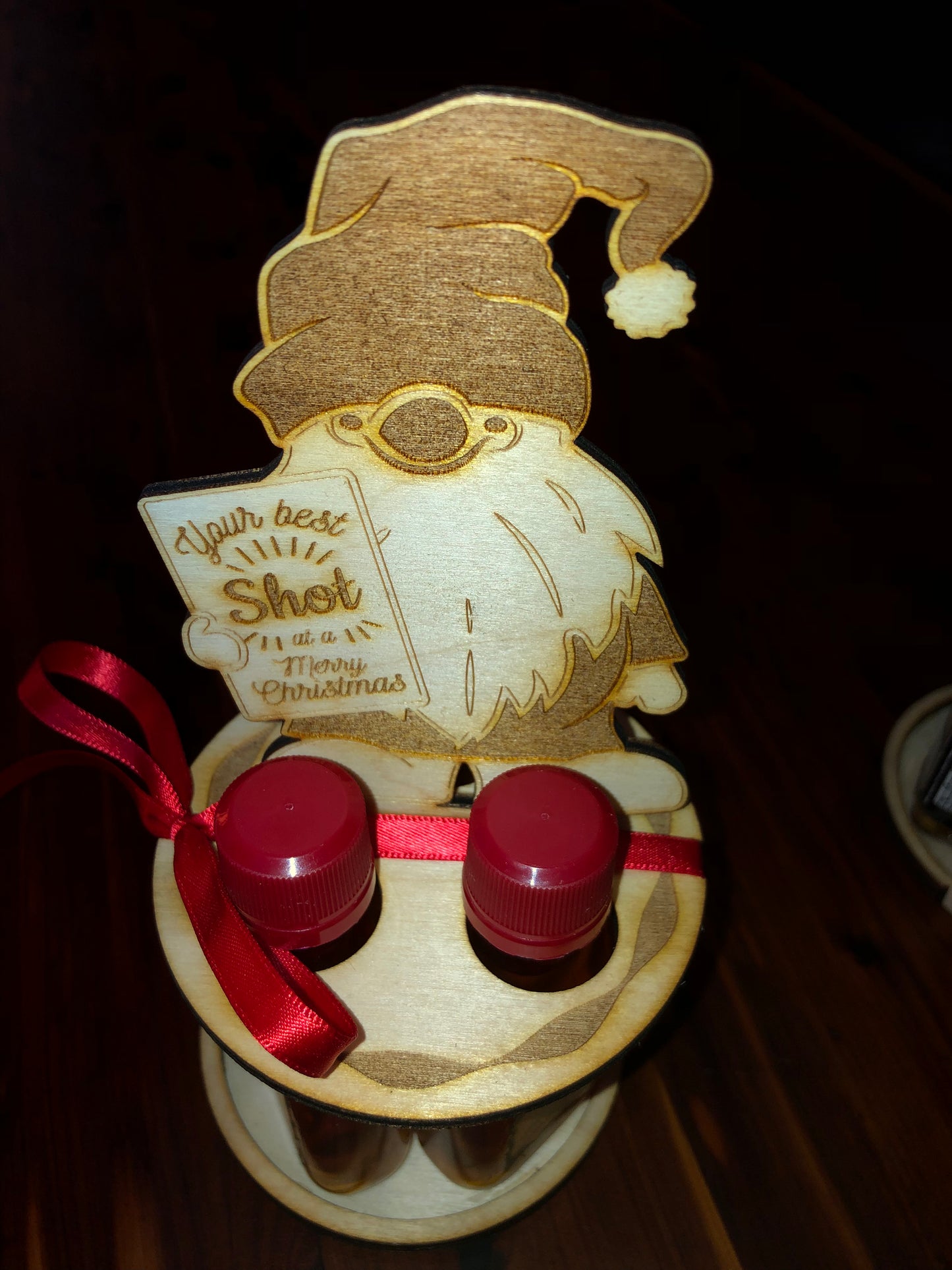 Christmas - Caddy - Mini Bar 3-Bottle Holder
