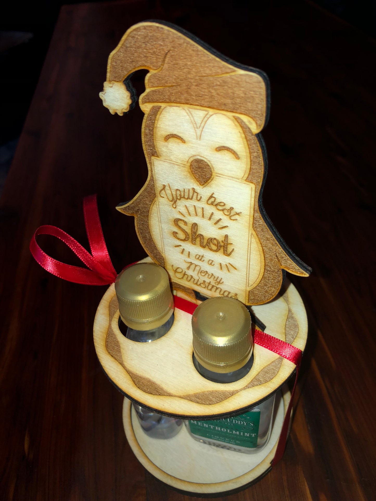 Christmas - Caddy - Mini Bar 3-Bottle Holder