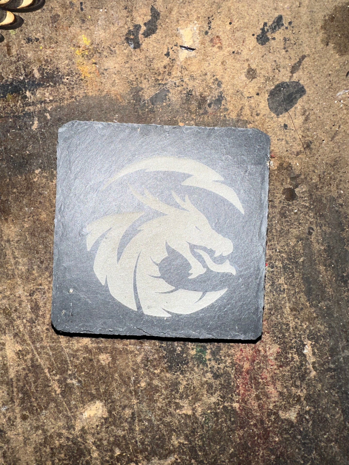Coasters - slate (set of 4) custom laser etched 3.5"