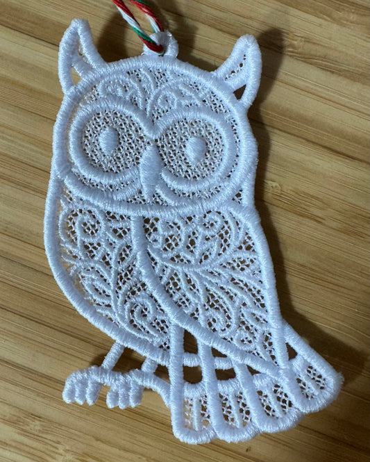 Lace - ornament Owl