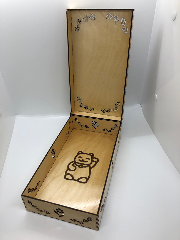 Box - Jewelry Box, Maneki-Neko Cat