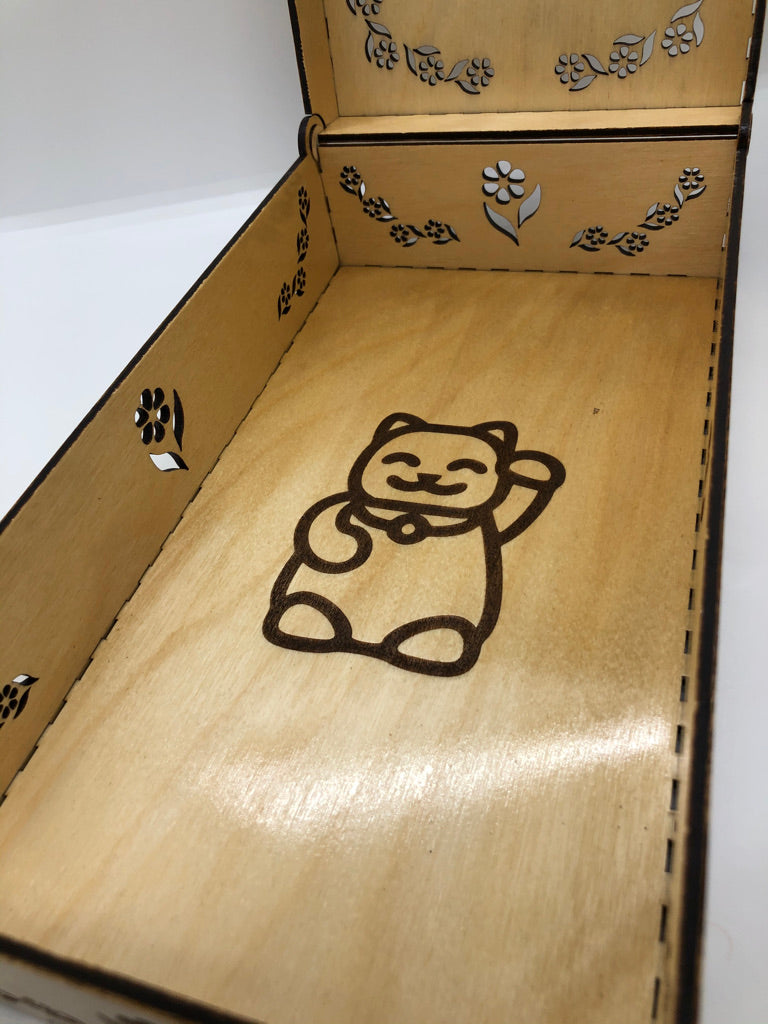 Box - Jewelry Box, Maneki-Neko Cat