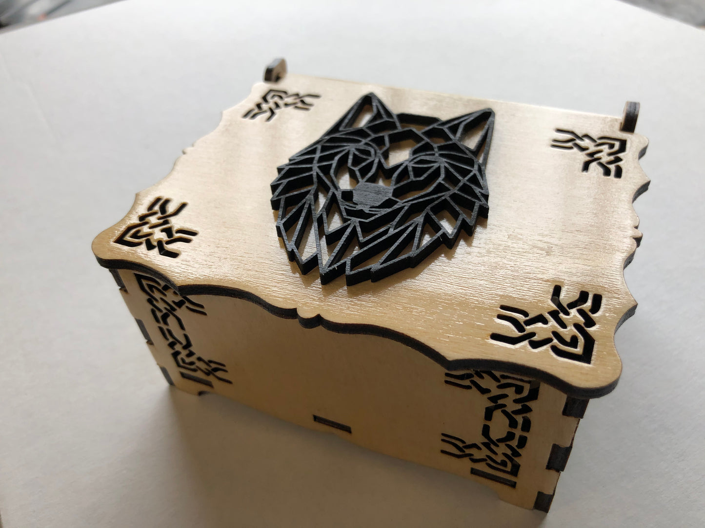 Box - Jewelry Box, Tribal-Wolf