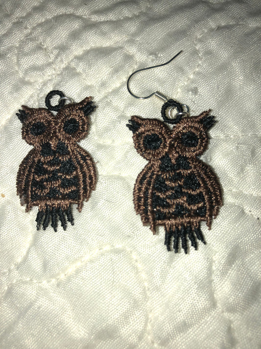 Lace - Earring set Owls'