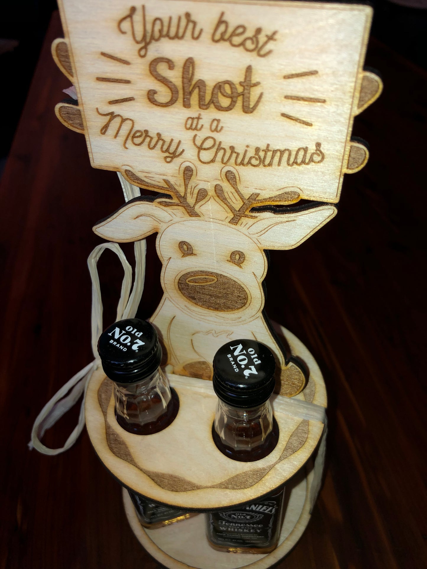 Christmas - Caddy - Mini Bar 3-Bottle Holder